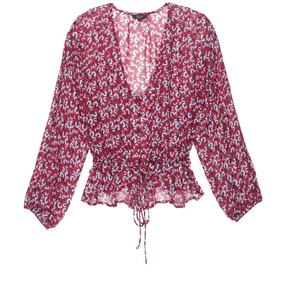 RAILS ❤️ Red floral Beaux top